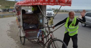 Murió atropellado en Argentina un chino que recorría el mundo en “triciclo” Murió atropellado en Argentina un chino que recorría el mundo en “triciclo”
