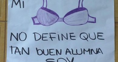 La sancionaron por ir sin corpiño al colegio y sus compañeros hicieron una campaña defenderla La sancionaron por ir sin corpiño al colegio y sus compañeros hicieron una campaña defenderla
