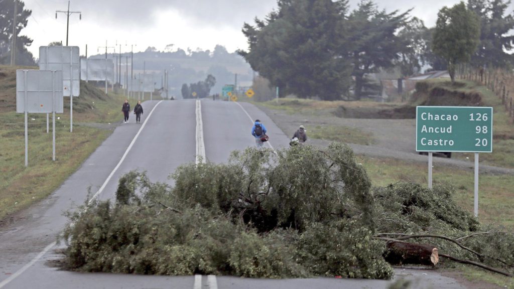 Continúan las protestas en Chiloé