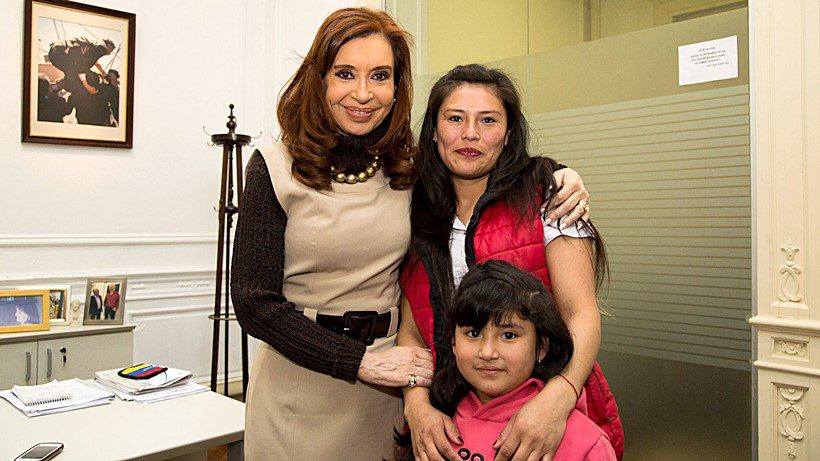 Cristina Fernández de Kirchner junto a Ivana