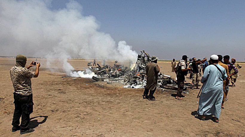 Helicóptero ruso derribado en Siria