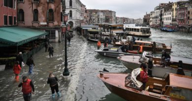 El 80 por ciento de Venecia está bajo el agua El 80 por ciento de Venecia está bajo el agua