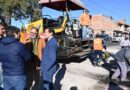 El Intendente Jorge y el gobernador Sadir supervisaron el avance de la pavimentación en Avenida Yuto