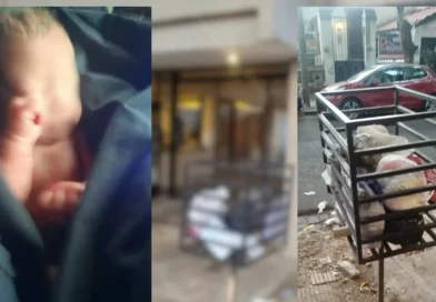 Encontraron a una recién nacida en un tacho de basura