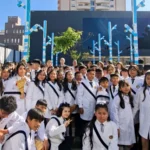 94 estudiantes jujeños prometieron lealtad a la Bandera Nacional de la Libertad Civil en el Cabildo Histórico promesa a la bandera