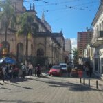Gustavo Martínez propone señalizar circuitos turísticos para potenciar el centro de San Salvador de Jujuy iglesia san francisco