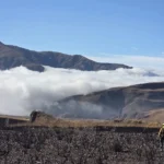 incendio forestal en volcán