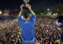 Rosario Central festejó la Supercopa Internacional con una multitud en el Monumento a la Bandera