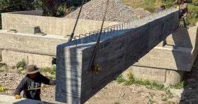 Puente Snopek: colocaron las vigas y la obra avanza hacia una etapa clave en Alto Comedero